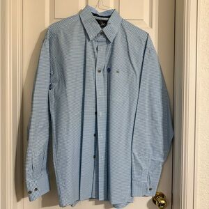 Wrangler Light Blue Button Down Shirt